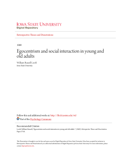 Egocentrism and social interaction in young and old adults