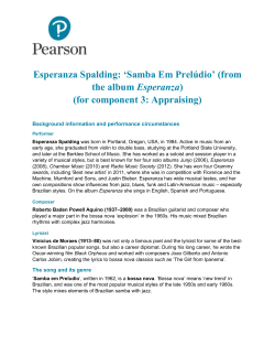 Esperanza Spalding: Samba Em Preludio