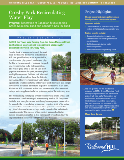 Crosby Park`s water conservation system