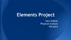 Elements Project