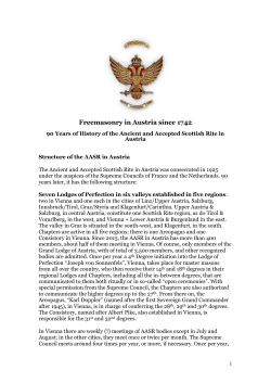 Freemasonry in Austria since 1742