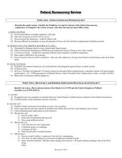 Federal Bureaucracy Review