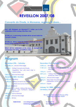 Newsletter 3 - Estalagem de Monsaraz