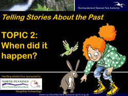 Topic 2 - Northumberland National Park