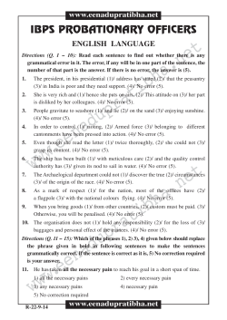 English Language - Eenadu Pratibha