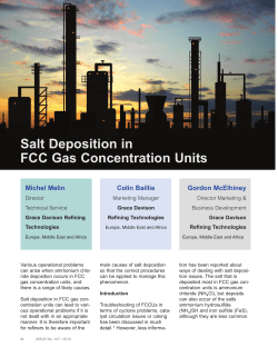 Salt Deposition in FCC Gas Concentration Units