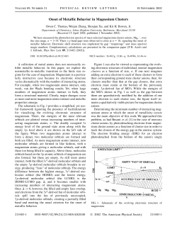 Onset of metallic behavior in magnesium clusters