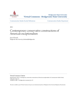 Contemporary conservative constructions of American exceptionalism