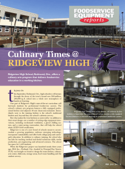 Culinary Times @ Ridgeview High