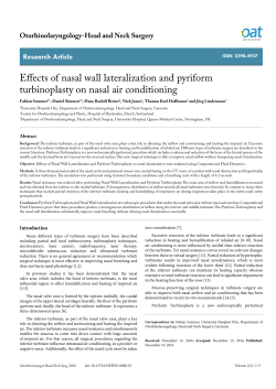 Effects of nasal wall lateralization and pyriform