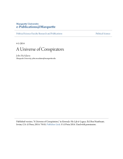 A Universe of Conspirators - e