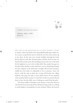 DaWN OF MOurNINg - Shilpi Somaya Gowda