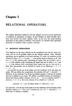 Maier, Chapter 2: Relational Operators