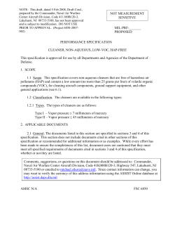 SOLVENT, CLEANING, LOW VOC