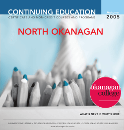 north okanagan - Okanagan College