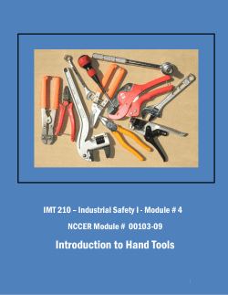 Introduction to Hand Tools