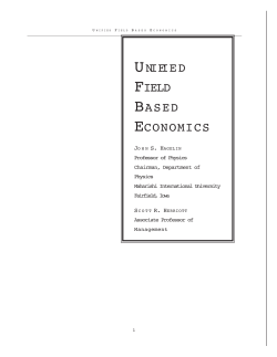 Unified Field Based Economics - Maharishi University of Management