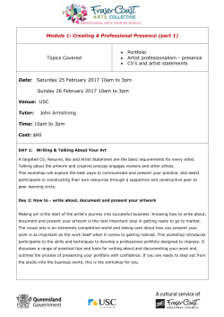 Module 1 - Our Fraser Coast