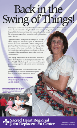 Sacred Heart Regional Joint Replacement Center