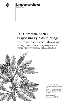 The Corporate Social Responsibility path to bridge the consumer