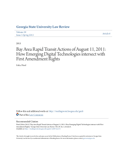 Bay Area Rapid Transit Actions of August 11, 2011