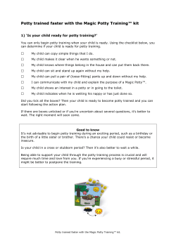 Potty trained faster with the Magic Potty Training&trade; kit