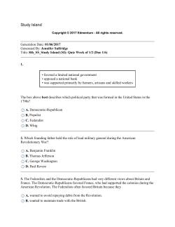 SI Quiz 15 - AmericanHistory