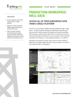 Products - Drillinginfo