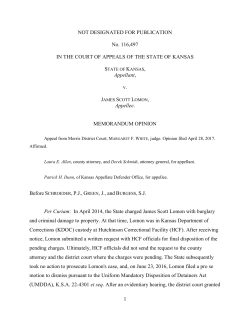 Kansas Court of Appeals