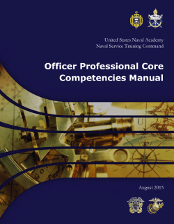 Officer Professional Core Competencies Manual