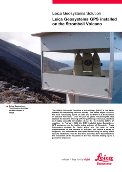 GPS installed on the Stromboli Volcano