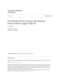 First Month with My Newborn Was Both the Fastest and the Longest