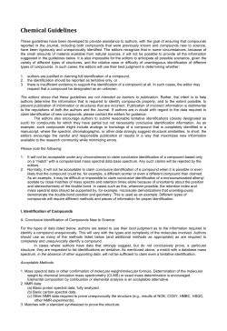 Chemical Guidelines