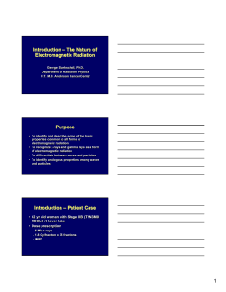 1 Introduction &ndash; The Nature of Electromagnetic Radiation