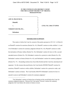 Francisco v. Verizon South, Inc