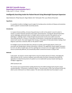 Intelligently Searching Inside the Patient Record Using Meaningful