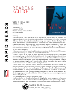 reading guide - Orca Book Publishers
