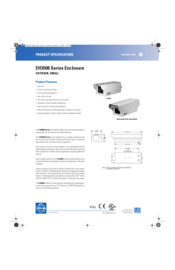Pelco EH3508 Camera Enclosure Specification
