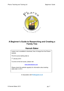 A Beginner`s Guide to Researching and Creating a