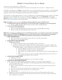 Ballad Handout