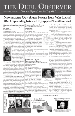 the Duel Observer - Hamilton College