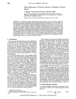 Phase Separation of Ternary Mixtures