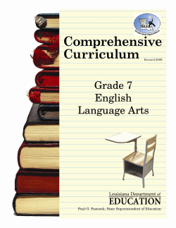 Grade 7 English Language Arts