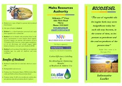 Biodiesel Educational Leaflet