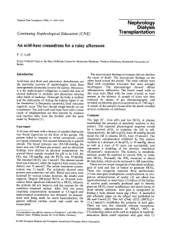 An acid-base conundrum for a rainy afternoon