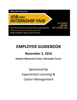 employer guidebook - Millersville University