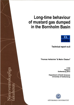 Long-time behaviour of mustard gas dumped in the Bornholm Basin