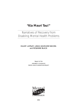 Kia Mauri Tau! - Mental Health Foundation of New Zealand