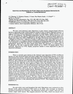 growth and properties of wbn diffusion barriers deposited by