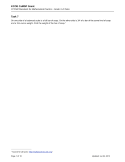 Grade 3-6 Tasks - Reason and Wonder